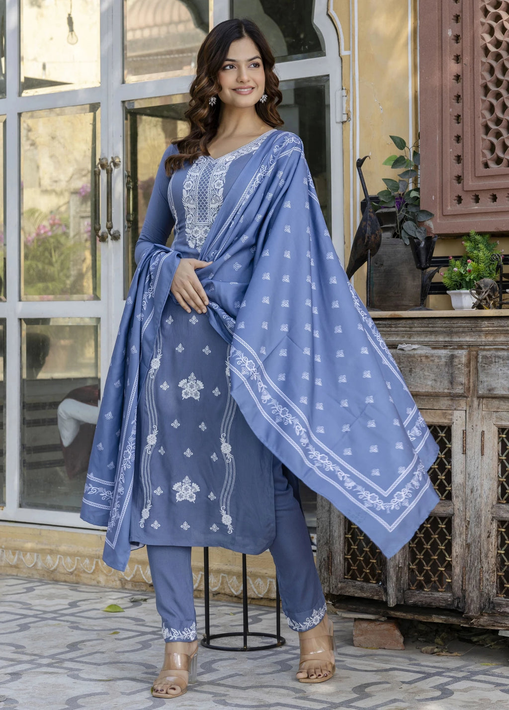 Embroidered Kurta Set
