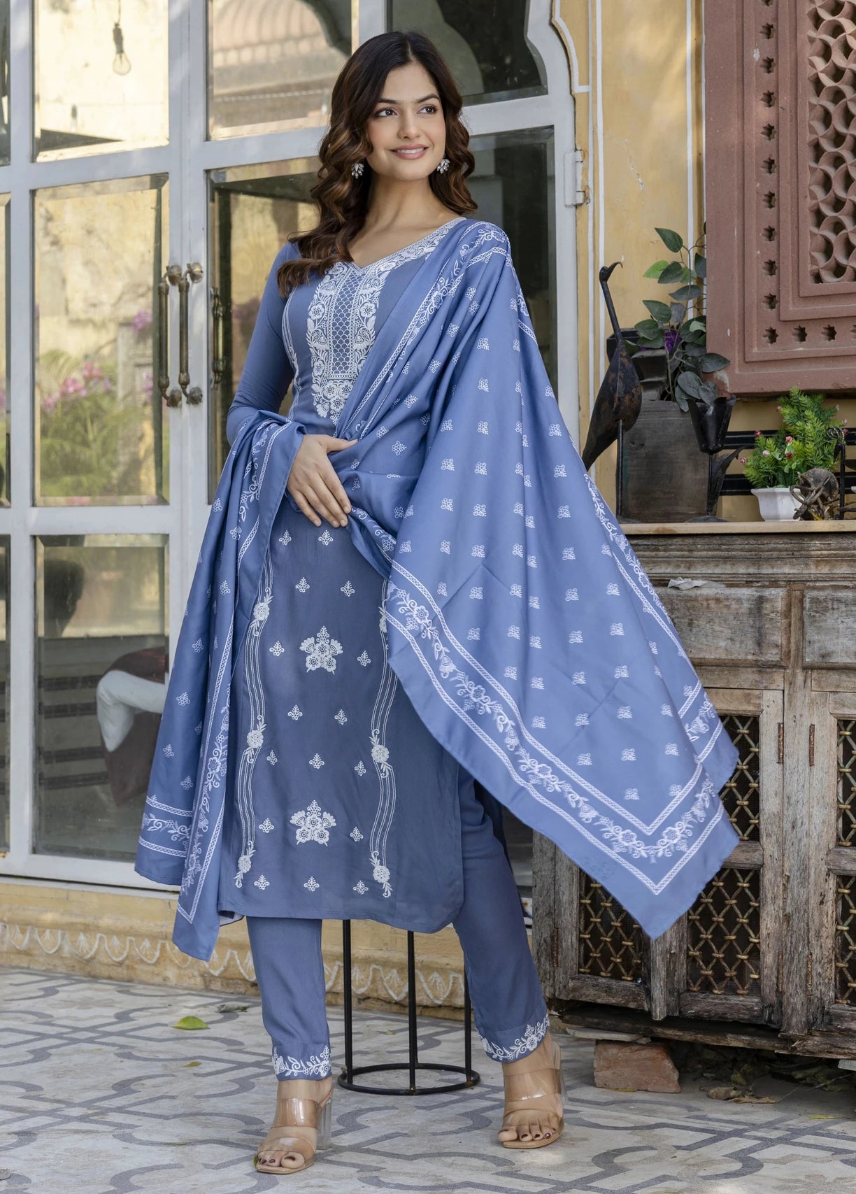 Embroidered Kurta Set